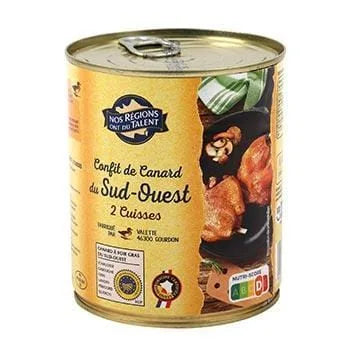 Confit canard 2 cuisses Nos Régions ont du Talent 425g