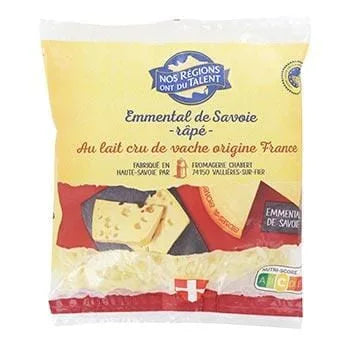 Emmental râpé de Savoie IGP Nos Régions ont du Talent 100g