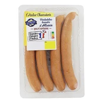Knacks Alsace x4 Nos Régions ont du talent 300g