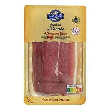 Jambon Vendée à l'ancienne x4 Nos Régions ont du Talent 120g