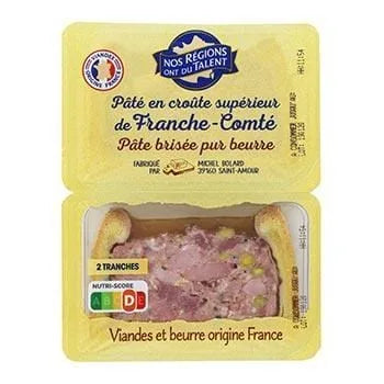 Pâté en croûte franche-comté Nos Régions ont du Talent 200g