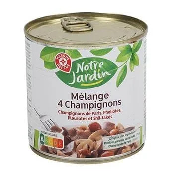 Mélange 4 champignons N.Jardin 230g