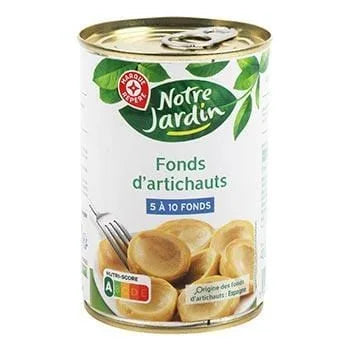 Fonds d'artichauts Notre Jardin 210g