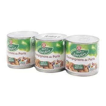 Champignons Paris Notre Jardin Pieds et morceaux - 3x115g