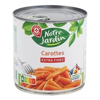 Carottes Notre Jardin Extra-fines - 265g