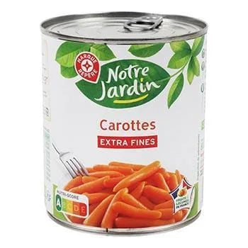 Carottes Notre Jardin Extra-fines - 530g