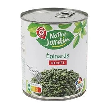 Epinards hâchés Notre Jardin 795g