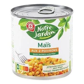 Maïs Notre Jardin Aux 2 poivrons - 270g