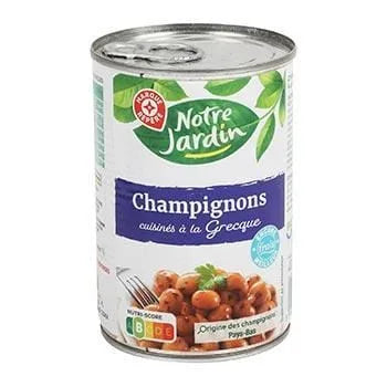 Champignons Notre Jardin A la grecque - 400g