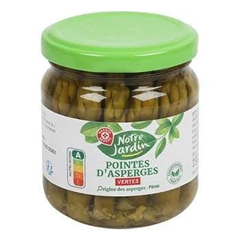 Asperges vertes Notre Jardin Pointes bocal - 100g