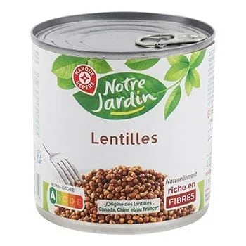 Lentilles Notre Jardin Préparées - 265g