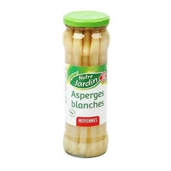 Asperges blanches Notre Jardin Moyennes - 205g