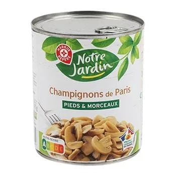 Champignons Paris Notre Jardin Pieds et morceaux - 460g
