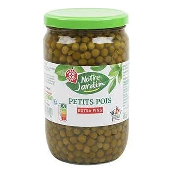 Petits pois Notre Jardin A l'étuvée - Extra fins - 445g