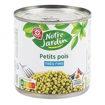 Petits pois Notre Jardin A l'étuvée - Très fins - 280g