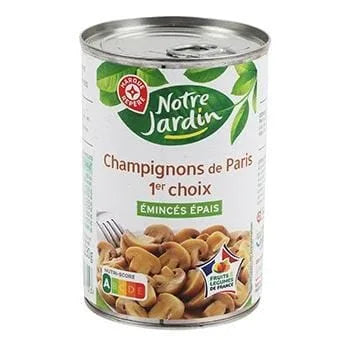 Champignons Notre Jardin Emincés, épais - 230g