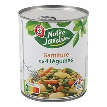 Garniture légumes Notre Jardin 510g