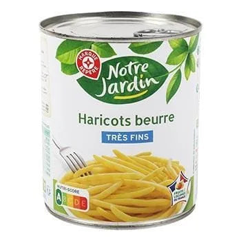 Haricots beurre Notre Jardin Très fins - 440g
