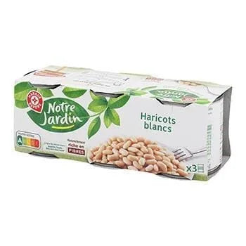 Haricots blancs Notre Jardin 3x125g