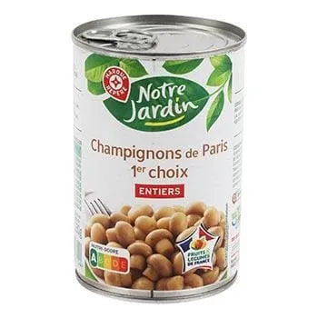Champignons Paris Notre Jardin Entiers - 230g