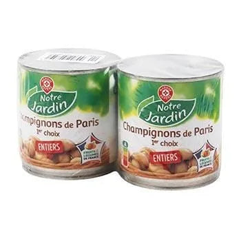 Champignons Paris Notre Jardin Entiers - 2x115g