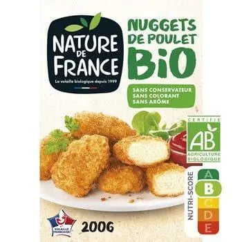Nature de France Organic Chicken Nuggets 200g