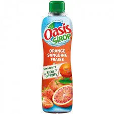 Oasis Sirop Ice Tea Orange Sanguine Fraise 75cl