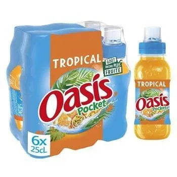 Boissons Fruits Oasis Tropical 6x25cl