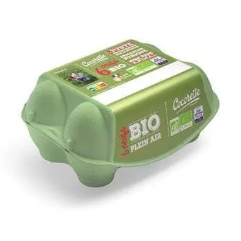 Cocorette 6 Medium Organic free range eggs - x