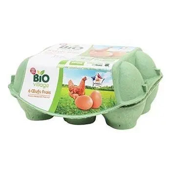 Bio Village 6 Fresh Eggs Organic Free Range
