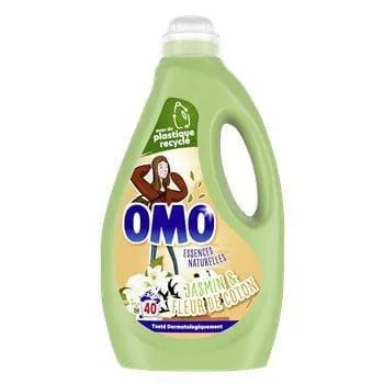 Omo Lessive Liquide Jasmin & Fleur de Coton 2L