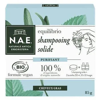 Shampooing solide bio N.A.E Purifiant - 85g