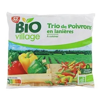 Lanières Trio de poivrons Bio 600g