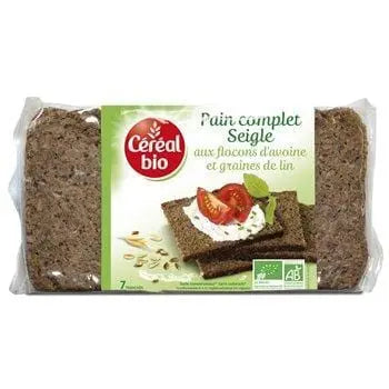 Cereal Organic Wholemeal bread Rye Oats 500g