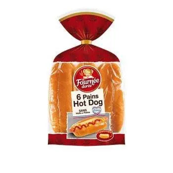 La Fournée Dorée Hot Dog Buns (x6) 270g
