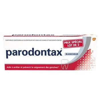 Dentifrice blancheur Parodontax Le lot de 2x75ml