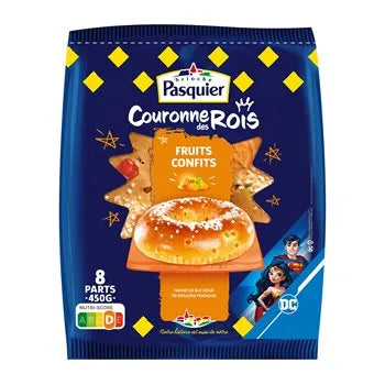 Pasquier Couronne Des Rois Brioche Fruits Confits 450g