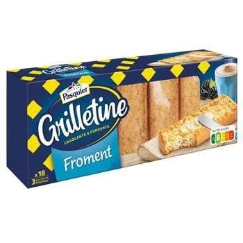 Tartine Grillettine de Pasquier Froment - x18 - 242g