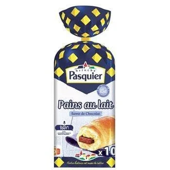 Pains au lait Pasquier Barre de chocolat x10 - 370g