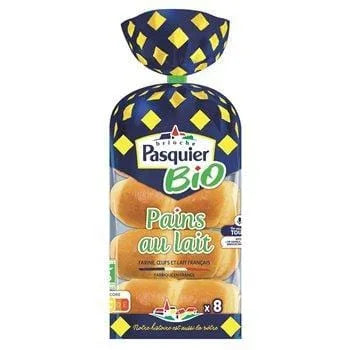 Pain au lait Bio x8 Pasquier