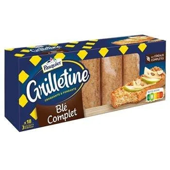 Tartine Grilletine de Pasquier Blé complet - x18 - 242g