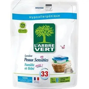 L'Arbre Vert Family and Baby Sensitive Skin Detergent Refill (x33) 1.5L