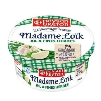 Fromage fouetté Paysan Breton Ail et fines herbes - 150g