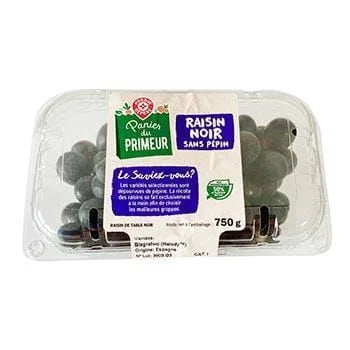 Raisin noir Panier Primeur Sans pépin - 750g