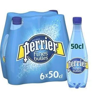 Eau minérale naturelle gazeuse Perrier Fines bulles - 6x50cl