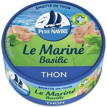 Thon mariné Petit Navire Basilic - 110g