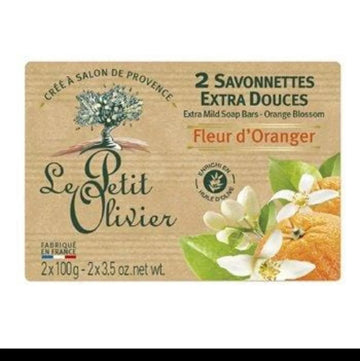 Petit Olivier Orange Blossom Soap 2x100g