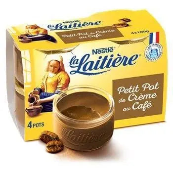 La Laitière Small Pot Coffee 4x100g