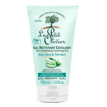 Le Petit Olivier Aloe Vera & Green Tea Exfoliating Cleansing Gel 150ml