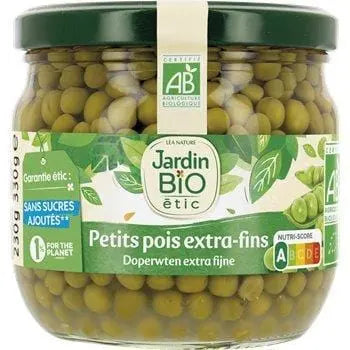 Jardin Bio Peas Extra Fine Steamed 230g